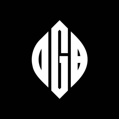 Daire ve elips şekilli DGB daire harf logosu tasarımı. DGB elips harfleri tipografik tarzda. Üç baş harf daire şeklinde bir logo oluşturuyor. DGB Çember Amblemi Soyut Monogram Harf İşaretleyici Vektörü.