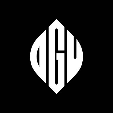 Daire ve elips şekilli DGV daire harf logosu tasarımı. Typographic tarzında DGV elips harfleri. Üç baş harf daire şeklinde bir logo oluşturuyor. DGV Çember Amblemi Soyut Monogram Harf İşaretleyici Vektörü.