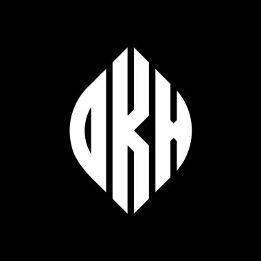 Daire ve elips şekilli DKX daire harf logosu tasarımı. Tipografik biçimli DKX elips harfleri. Üç baş harf daire şeklinde bir logo oluşturuyor. DKX Çember Amblemi Soyut Monogram Harf İşaretleyici Vektörü.