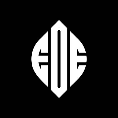 Çember ve elips şekilli EOE daire harf logosu tasarımı. EOE elips harfleri tipografik tarzda. Üç baş harf daire şeklinde bir logo oluşturuyor. EOE Çember Amblemi Soyut Monogram Harf İşaretleyici Vektörü.