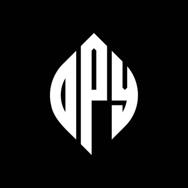 Çember ve elips şekilli DPY daire harf logosu tasarımı. DPY elips harfleri tipografik tarzda. Üç baş harf daire şeklinde bir logo oluşturuyor. DPY Çember Amblemi Soyut Monogram Harf İşaretleyici Vektörü.