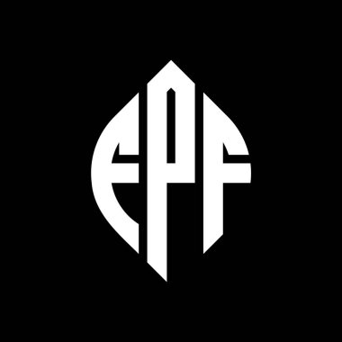 Çember ve elips şekilli FPF daire harf logosu tasarımı. Tipografik biçimli FPF elips harfleri. Üç baş harf daire şeklinde bir logo oluşturuyor. FPF Çember Amblemi Soyut Monogram Harf İşaretleyici Vektörü.