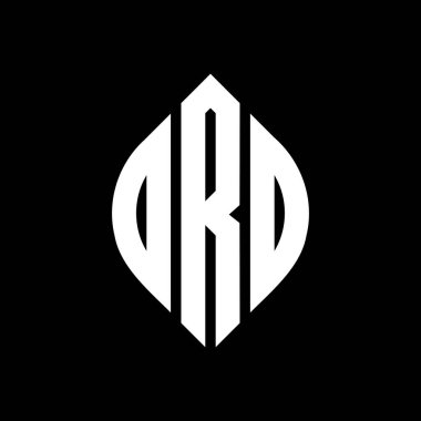 Daire ve elips şekilli DRD daire harf logosu tasarımı. Tipografik biçimli DRD elips harfleri. Üç baş harf daire şeklinde bir logo oluşturuyor. DRD Çember Amblemi Soyut Monogram Harf İşaretleyici Vektörü.