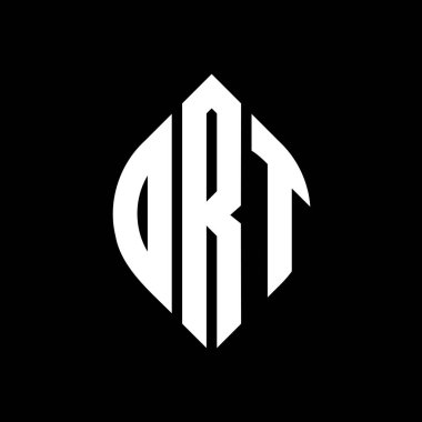 Daire ve elips şekilli DRT daire harf logosu tasarımı. Tipografik biçimli DRT elips harfleri. Üç baş harf daire şeklinde bir logo oluşturuyor. DRT Çember Amblemi Soyut Monogram Harf İşaretleyici Vektörü.