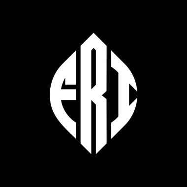Çember ve elips şekilli FRI daire harf logosu tasarımı. Typographic tarzında elips harfler. Üç baş harf daire şeklinde bir logo oluşturuyor. FRI Çember Amblemi Soyut Monogram Harf İşaretleyici Vektörü.