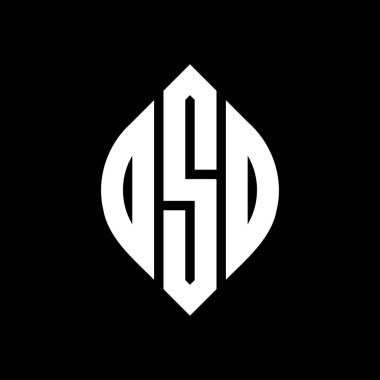 Daire ve elips şekilli DSD daire harf logosu tasarımı. Tipografik biçimli DSD elips harfleri. Üç baş harf daire şeklinde bir logo oluşturuyor. DSD Çemberi Amblemi Soyut Monogram Harf İşaretleyici Vektörü.