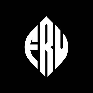Çember ve elips şekilli FRV daire harf logosu tasarımı. FRV elips harfleri tipografik tarzda. Üç baş harf daire şeklinde bir logo oluşturuyor. FRV Çember Amblemi Soyut Monogram Harf İşaretleyici Vektörü.