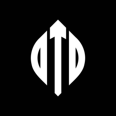Daire ve elips şekilli DTD daire harf logosu tasarımı. Tipografik biçimli DTD elips harfleri. Üç baş harf daire şeklinde bir logo oluşturuyor. DTD Çember Amblemi Soyut Monogram Harf İşaretleyici Vektörü.
