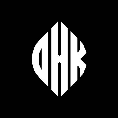 Daire ve elips şekilli DXK daire harf logosu tasarımı. Tipografik biçimli DXK elips harfleri. Üç baş harf daire şeklinde bir logo oluşturuyor. DXK Çember Amblemi Soyut Monogram Harf İşaretleyici Vektörü.