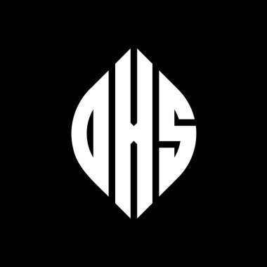 Daire ve elips şekilli DXS daire harf logosu tasarımı. Tipografik biçimli DXS elips harfleri. Üç baş harf daire şeklinde bir logo oluşturuyor. DXS Çemberi Amblemi Soyut Monogram Harf İşareti Vector.DXS daire harfli logo tasarımı daire ve ellip