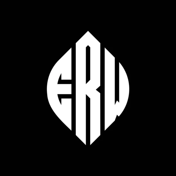 Erx Erx Logo Erx Ellipse Erx Letter Erx Circle Erx — Stock Vector