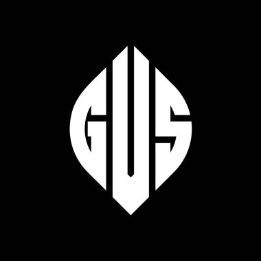 Çember ve elips şekilli GVS daire harf logosu tasarımı. Tipografik biçimli GVS elips harfleri. Üç baş harf daire şeklinde bir logo oluşturuyor. GVS Çember Amblemi Soyut Monogram Harf İşaretleyici Vektörü.