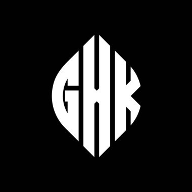 Çember ve elips şekilli GXK daire harf logosu tasarımı. Tipografik biçimli GXK elips harfleri. Üç baş harf daire şeklinde bir logo oluşturuyor. GXK Çember Amblemi Soyut Monogram Harf İşaretleyici Vektörü.