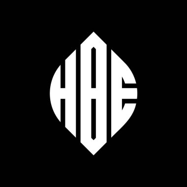 Çember ve elips şekilli HBE daire harf logosu tasarımı. HBE elips harfleri tipografik tarzda. Üç baş harf daire şeklinde bir logo oluşturuyor. HBE Çemberi Amblemi Soyut Monogram Harf İşaretleme Vektörü.