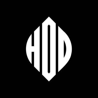 Çember ve elips şekilli HDD daire harf logosu tasarımı. Tipografik biçimli HDD elips harfleri. Üç baş harf daire şeklinde bir logo oluşturuyor. HDD Çember Amblemi Soyut Monogram Harf İşaretleyici Vektörü.