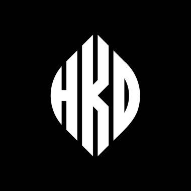 Çember ve elips şekilli HKO daire harf logosu tasarımı. Typographic tarzında HKO elips harfleri. Üç baş harf daire şeklinde bir logo oluşturuyor. HKO Çember Amblemi Soyut Monogram Harf İşaretleyici Vektörü.