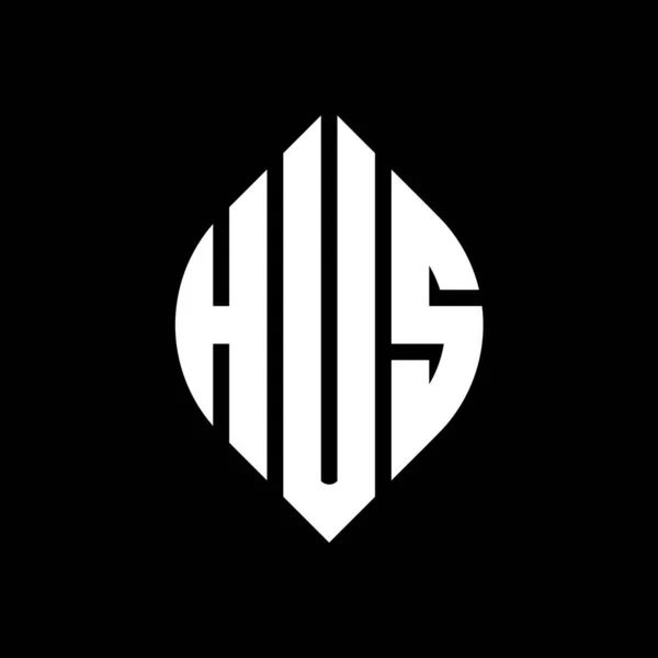 Hus Cirkel Letter Logo Ontwerp Met Cirkel Ellips Vorm Hus — Stockvector