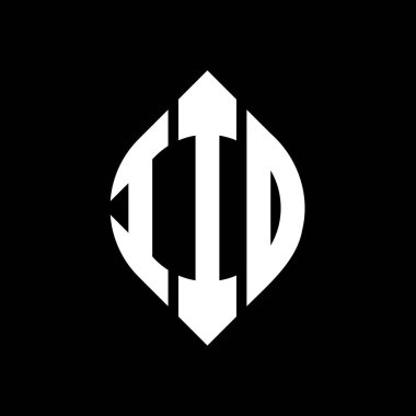 Çember ve elips şekilli IIO daire harf logosu tasarımı. Typographic stili IIO elips harfleri. Üç baş harf daire şeklinde bir logo oluşturuyor. IIO Çember Amblemi Soyut Monogram Harf İşaretleme Vektörü.