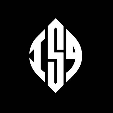 Daire ve elips şekilli ISQ daire harf logosu tasarımı. ISQ elips harfleri tipografik tarzda. Üç baş harf daire şeklinde bir logo oluşturuyor. ISQ Çember Amblemi Soyut Monogram Harf İşaretleyici Vektörü.