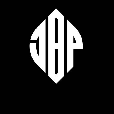 Çember ve elips şekilli JBP daire harf logosu tasarımı. Typographic tarzında JBP elips harfleri. Üç baş harf daire şeklinde bir logo oluşturuyor. JBP Çemberi Amblemi Soyut Monogram Harf İşaretleme Vektörü.