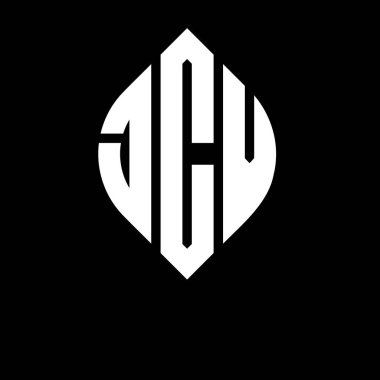 Çember ve elips şekilli JCV daire harf logosu tasarımı. Tipografik biçimli JCV elips harfleri. Üç baş harf daire şeklinde bir logo oluşturuyor. JCV Çember Amblemi Soyut Monogram Harf İşaretleyici. Çember ve ellip ile JCV daire harf logosu tasarımı
