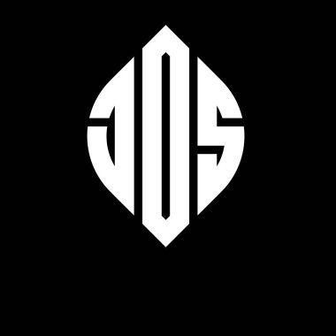 Çember ve elips şekilli JDS daire harf logosu tasarımı. JDS elips harfleri tipografik tarzda. Üç baş harf daire şeklinde bir logo oluşturuyor. JDS Çemberi Amblemi Soyut Monogram Harf İşaretleme Vektörü.