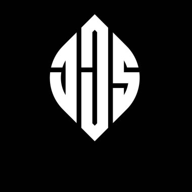 Çember ve elips şekilli JJS daire harf logosu tasarımı. Tipografik tarzda JJS elips harfleri. Üç baş harf daire şeklinde bir logo oluşturuyor. JJS Çember Amblemi Soyut Monogram Harf İşaretleyici Vektörü.