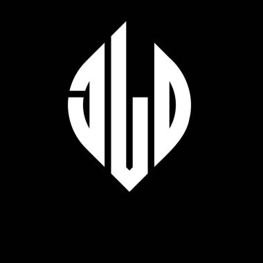Çember ve elips şekilli JLO daire harf logosu tasarımı. Typographic tarzında JLO elips harfleri. Üç baş harf daire şeklinde bir logo oluşturuyor. JLO Çember Amblemi Soyut Monogram Harf İşaretleyici Vektörü.
