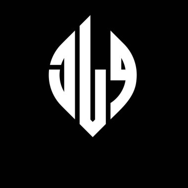 Daire ve elips şekilli JLQ daire harf logosu tasarımı. Typographic tarzında elips harfler. Üç baş harf daire şeklinde bir logo oluşturuyor. JLQ Çember Amblemi Soyut Monogram Harf İşaretleyici Vektörü.