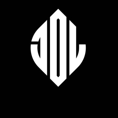 Çember ve elips şekilli JOL daire harf logosu tasarımı. Typographic tarzında JOL elips harfleri. Üç baş harf daire şeklinde bir logo oluşturuyor. JOL Çember Amblemi Soyut Monogram Harf İşaretleme Vektörü.