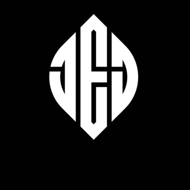 Dairesel ve elips şekilli JRJ daire harfli logo tasarımı. Tipografik tarzda JRJ elips harfleri. Üç baş harf daire şeklinde bir logo oluşturuyor. JRJ Çember Amblemi Soyut Monogram Harf İşaretleyici Vektörü.