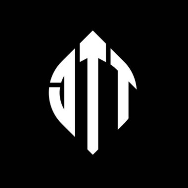 Çember ve elips şekilli JTT daire harf logosu tasarımı. Tipografik tarzda JTT elips harfleri. Üç baş harf daire şeklinde bir logo oluşturuyor. JTT Çemberi Amblemi Soyut Monogram Harf İşareti Vektörü. Çember ve ellip ile JTT daire harf logosu tasarımı