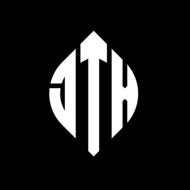 Çember ve elips şekilli JTX daire harf logosu tasarımı. Tipografik tarzda JTX elips harfleri. Üç baş harf daire şeklinde bir logo oluşturuyor. JTX Çember Amblemi Soyut Monogram Harf İşaretleyici Vektörü.