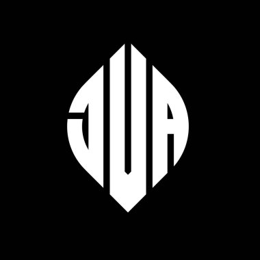 Daire ve elips şekilli JVA daire harf logosu tasarımı. Tipografik biçimli JVA elips harfleri. Üç baş harf daire şeklinde bir logo oluşturuyor. JVA Çember Amblemi Soyut Monogram Harf İşaretleyici Vektörü.