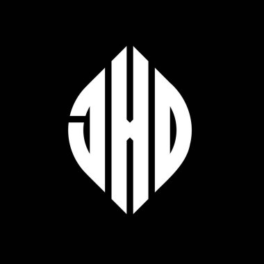 Çember ve elips şekilli JXD daire harf logosu tasarımı. Tipografik biçimli JXD elips harfleri. Üç baş harf daire şeklinde bir logo oluşturuyor. JXD Çember Amblemi Soyut Monogram Harf İşaretleyici Vektörü.