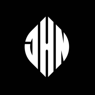 Çember ve elips şekilli JXN daire harf logosu tasarımı. Tipografik biçimli JXN elips harfleri. Üç baş harf daire şeklinde bir logo oluşturuyor. JXN Çember Amblemi Soyut Monogram Harf İşaretleyici Vektörü.
