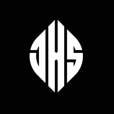 Çember ve elips şekilli JXS daire harf logosu tasarımı. Tipografik tarzda JXS elips harfleri. Üç baş harf daire şeklinde bir logo oluşturuyor. JXS Çember Amblemi Soyut Monogram Harf İşaretleyici Vektörü.