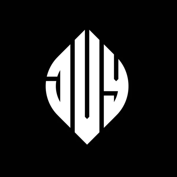 Diseño Del Logotipo Letra Del Círculo Jvy Con Forma Círculo — Archivo Imágenes Vectoriales