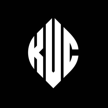 Çember ve elips şekilli KVC daire harf logosu tasarımı. Tipografik biçimli KVC elips harfleri. Üç baş harf daire şeklinde bir logo oluşturuyor. KVC Çember Amblemi Soyut Monogram Harf İşaretleyici Vektörü.