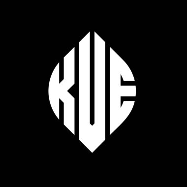 Çember ve elips şekilli KVE daire harf logosu tasarımı. Tipografik biçimli KVE elips harfleri. Üç baş harf daire şeklinde bir logo oluşturuyor. KVE Çemberi Amblemi Soyut Monogram Harf İşaretleme Vektörü.
