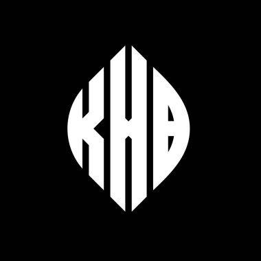 Çember ve elips şekilli KXB daire harf logosu tasarımı. Tipografik biçimli KXB elips harfleri. Üç baş harf daire şeklinde bir logo oluşturuyor. KXB Çember Amblemi Soyut Monogram Harf İşaretleyici Vektörü.