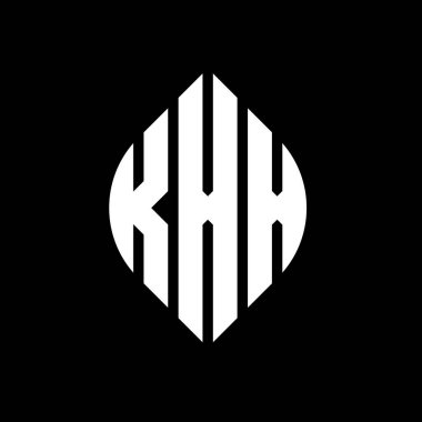 Çember ve elips şekilli KXX daire harf logosu tasarımı. Tipografik biçimli KXX elips harfleri. Üç baş harf daire şeklinde bir logo oluşturuyor. KXX Çember Amblemi Soyut Monogram Harf İşaretleyici Vektörü.