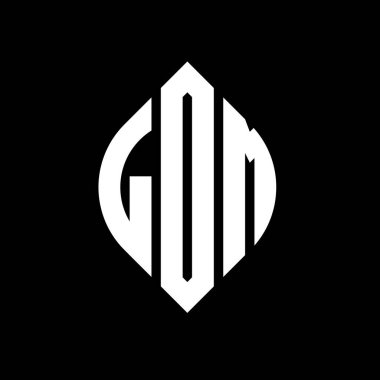 Daire ve elips şekilli LDM daire harf logosu tasarımı. Typographic tarzında LDM elips harfleri. Üç baş harf daire şeklinde bir logo oluşturuyor. LDM Çember Amblemi Soyut Monogram Harf İşaretleyici Vektörü.