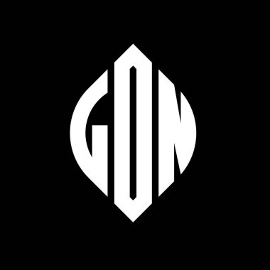 Çember ve elips şekilli LDN daire harf logosu tasarımı. Typographic tarzında LDN elips harfleri. Üç baş harf daire şeklinde bir logo oluşturuyor. LDN Çember Amblemi Soyut Monogram Harf İşaretleyici Vektörü.