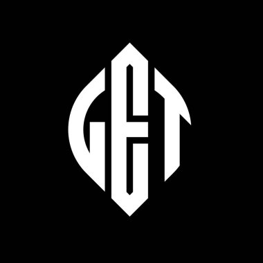 Dairesel harf logosu dizaynı, daire ve elips şeklinde olsun. Elips harfleri tipografik tarzda olsun. Üç baş harf daire şeklinde bir logo oluşturuyor. Çember Amblemi Soyut Monogram Harf İşaretleme Vektörü.