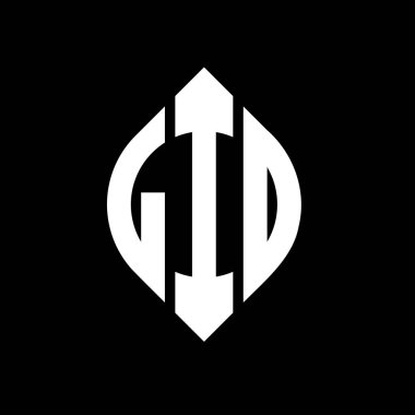 Çember ve elips şekilli LIO daire harf logosu tasarımı. LIO elips harfleri tipografik tarzda. Üç baş harf daire şeklinde bir logo oluşturuyor. LIO Çemberi Amblemi Soyut Monogram Harf İşaretleyici Vektörü.