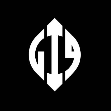 Çember ve elips şekilli LIQ daire harf logosu tasarımı. LIQ elips harfleri tipografik tarzda. Üç baş harf daire şeklinde bir logo oluşturuyor. LIQ Çemberi Amblemi Soyut Monogram Harf İşaretleyici Vektörü.