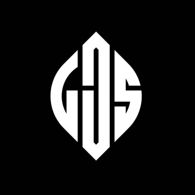 Çember ve elips şekilli LJS daire harf logosu tasarımı. Tipografik biçimli LJS elips harfleri. Üç baş harf daire şeklinde bir logo oluşturuyor. LJS Çember Amblemi Soyut Monogram Harf İşaretleyici Vektörü.
