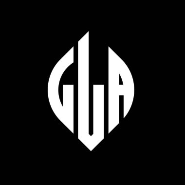 Çember ve elips şekilli LLA daire harf logosu tasarımı. LLA elips harfleri tipografik tarzda. Üç baş harf daire şeklinde bir logo oluşturuyor. LLA Çemberi Amblemi Soyut Monogram Harf İşaretleme Vektörü.