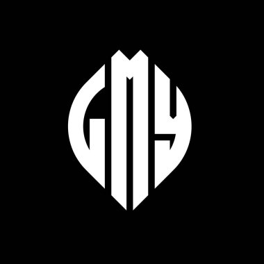 Çember ve elips şekilli LMY yuvarlak harf logosu tasarımı. LMY elips harfleri tipografik tarzda. Üç baş harf daire şeklinde bir logo oluşturuyor. LMY Çemberi Amblemi Soyut Monogram Harf İşareti Vektörü. Çember ve ellip ile LMY yuvarlak harf logosu tasarımı